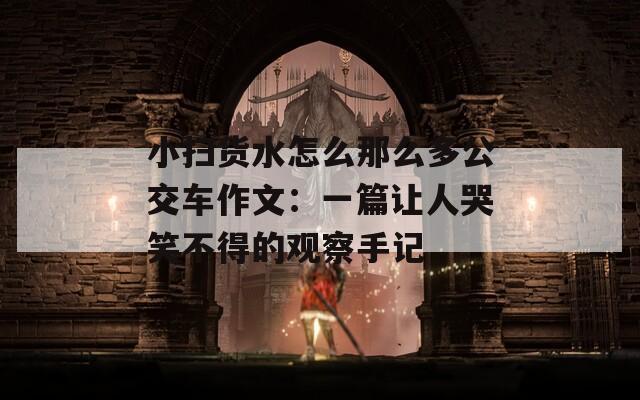 小扫货水怎么那么多公交车作文：一篇让人哭笑不得的观察手记